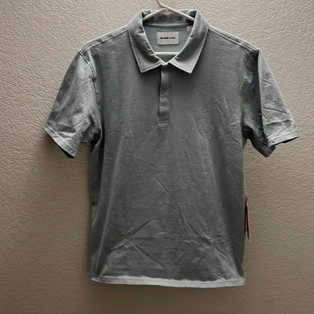 Melrose Place Men’s Brookside Medium short sleeve Polo Pale Mint Green